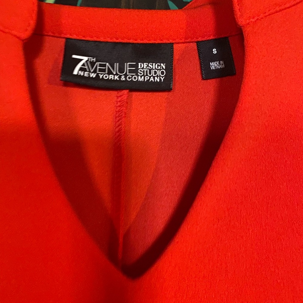 Flutter Sleeve Red Blouse - image 2